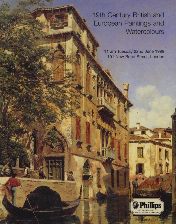 Phillips June 1999 19th Century British and European Paintings & Watercolours - Click Image to Close