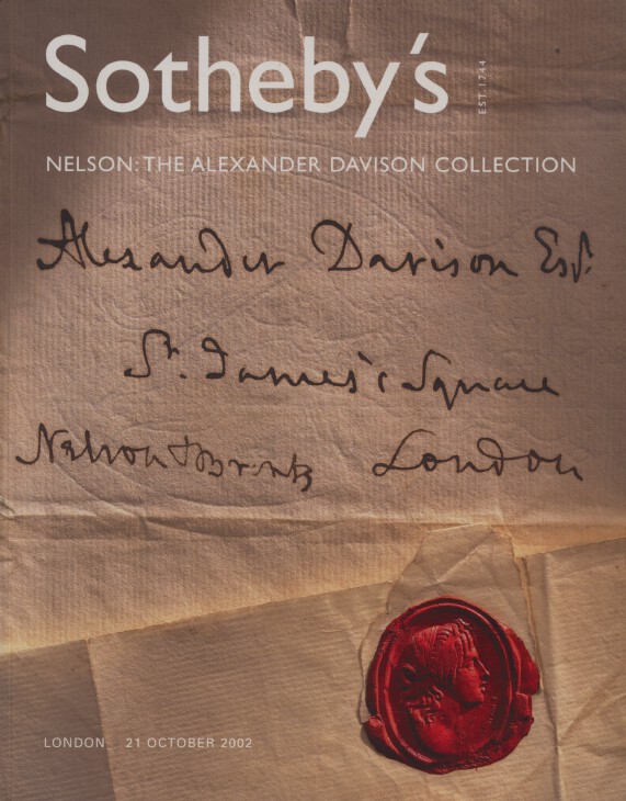 Sothebys October 2002 Nelson - The Alexander Davison Collection