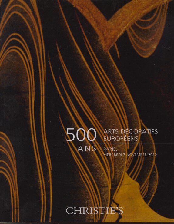 Christies November 2012 500 Years Decorative Arts European - Click Image to Close