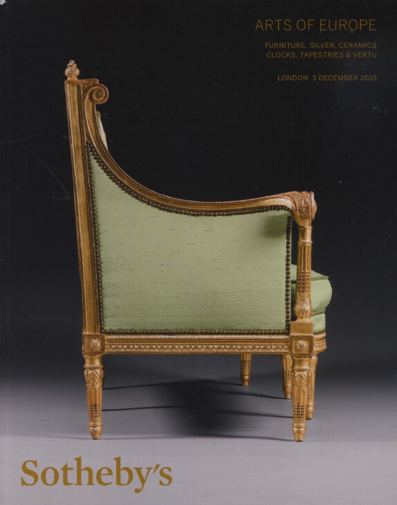 Sothebys December 2013 Arts of Europe - Furniture, Silver, Ceramics, Clocks etc. - Click Image to Close