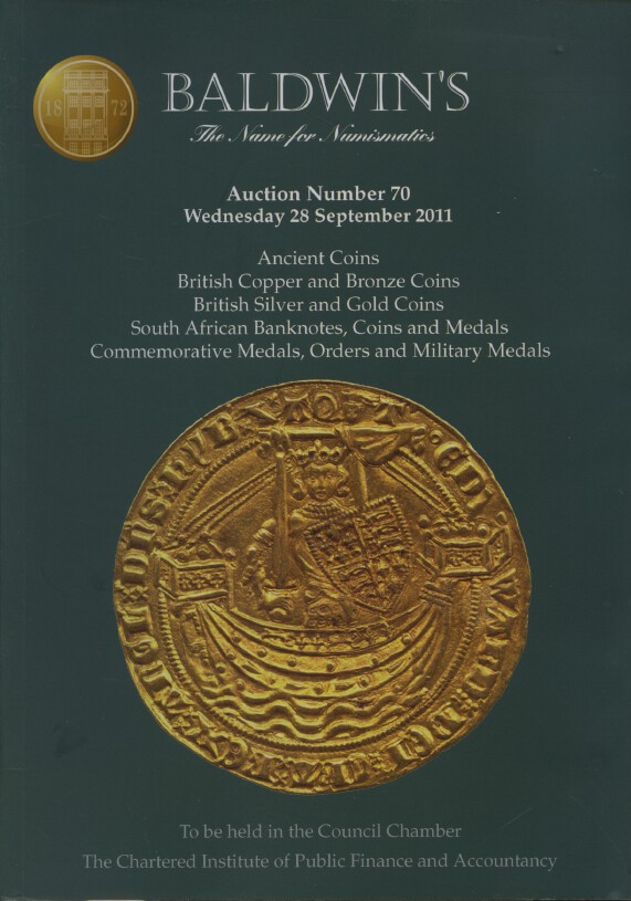 Baldwins Sept 2011 Ancient, British Copper & Bronze Coins, Medals etc. - Click Image to Close