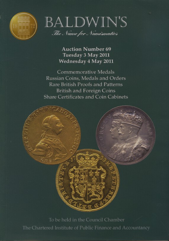 Baldwins May 2011 Commemorative Medals, Russian Coins, Medals & Orders etc.