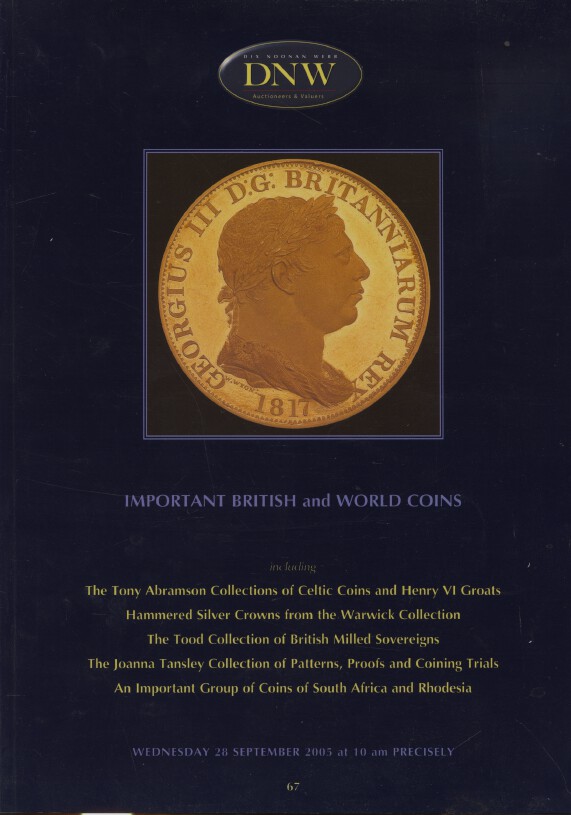DNW September 2005 Important British & World Coins