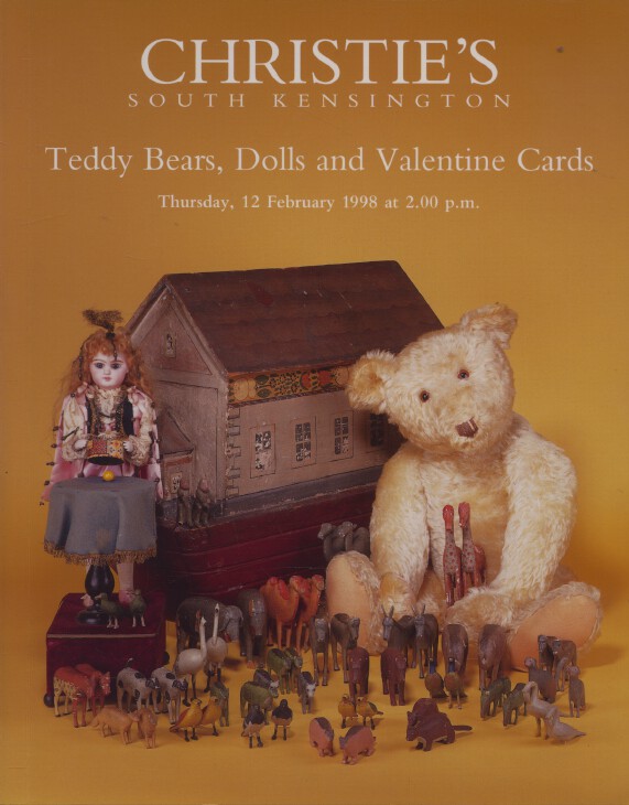 Christies February 1998 Teddy Bears, Dolls and Valentine Cards - Click Image to Close