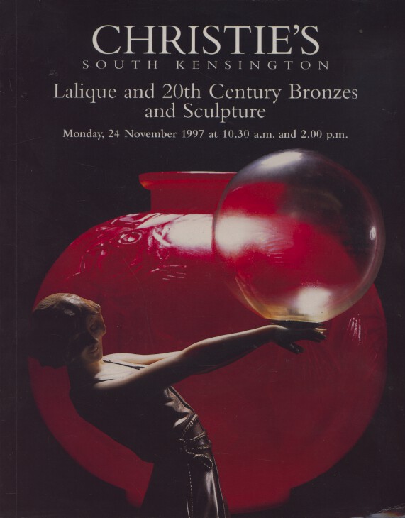 Christies November 1997 Lalique & 20th Century Bronzes & Sculpture