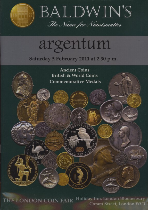 Baldwins Feb 2011 Ancient, British & World Coins, Commemorative Medals