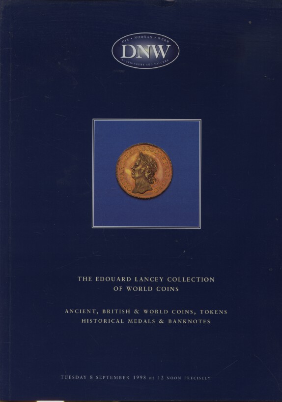 DNW Sept 1998 Edouard Lancey Collection World Coins, Ancient, British, Medals