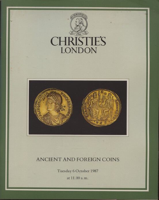 Christies October 1987 Ancient and Foreign Coins