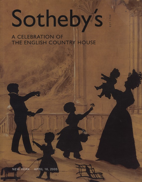 Sothebys April 2005 English Country House, Silhouettes, Silver, Furniture etc. - Click Image to Close