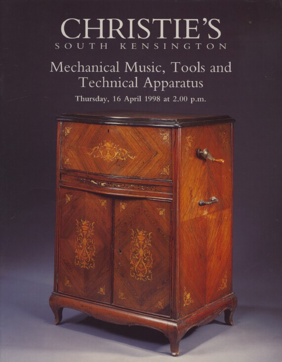 Christies April 1998 Mechanical Music, Tools and Technical Apparatus