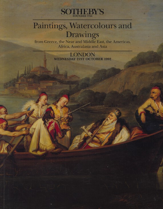 Sothebys October 1992 Paintings, Watercolours & Drawings - Greece, Africa etc.