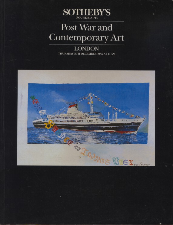 Sothebys December 1985 Post War and Contemporary Art