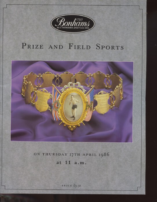 Bonhams April 1986 Prize and Field Sports