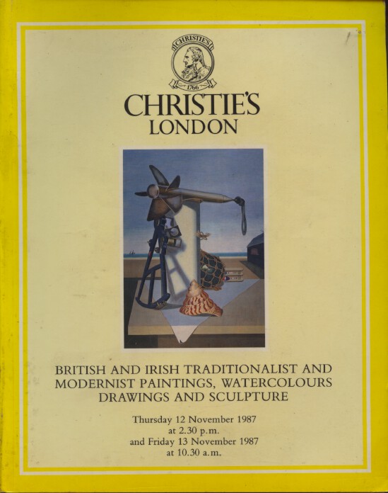 Christies Nov 1987 British & Irish Traditionalist & Modernist Paintings etc.