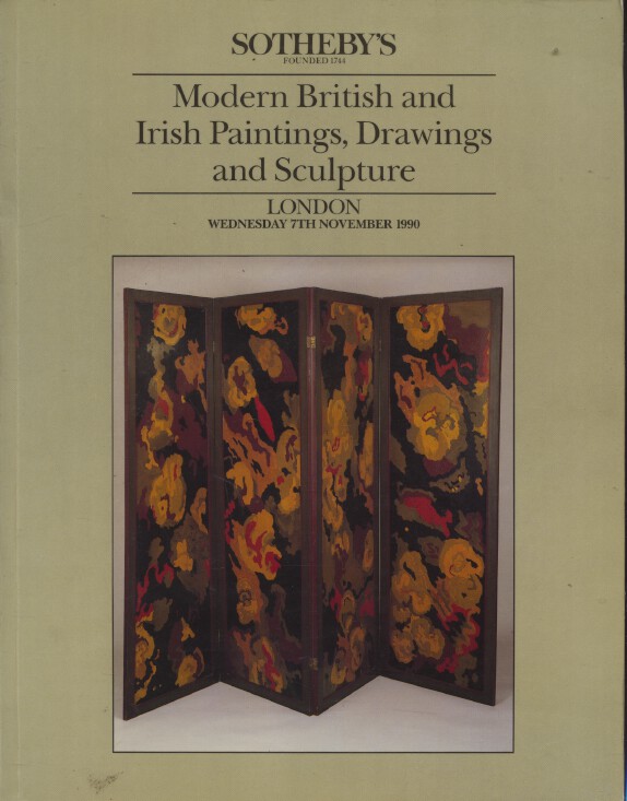 Sothebys November 1990 Modern British & Irish Paintings, Drawings & Sculpture