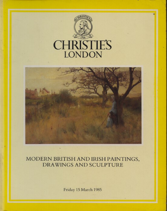 Christies March 1985 Modern British & Irish Paintings, Drawings & Sculpture