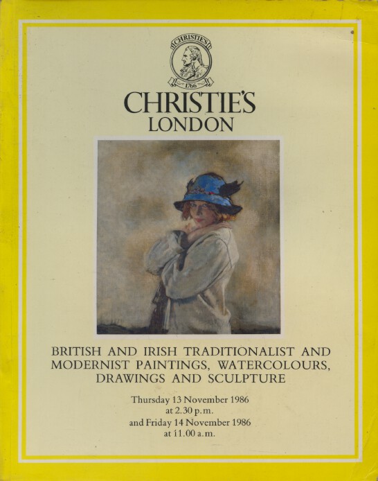 Christies November 1986 British & Irish Traditionalist & Modernist Paintings etc