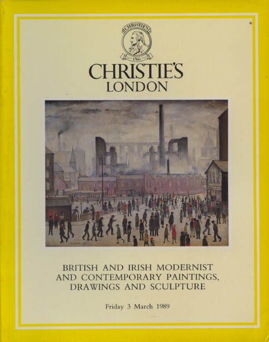 Christies March 1989 British & Irish Modernist & Contemporary Paintings etc.