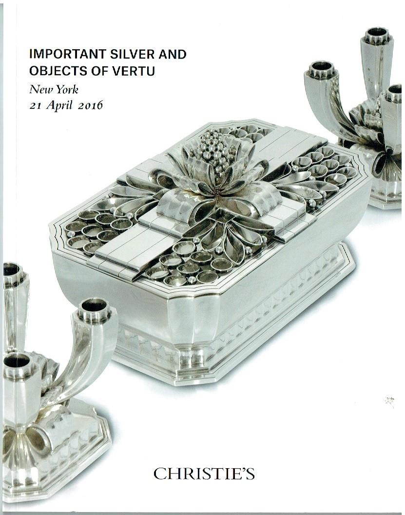 Christies April 2016 Important Silver & Objects of Vertu