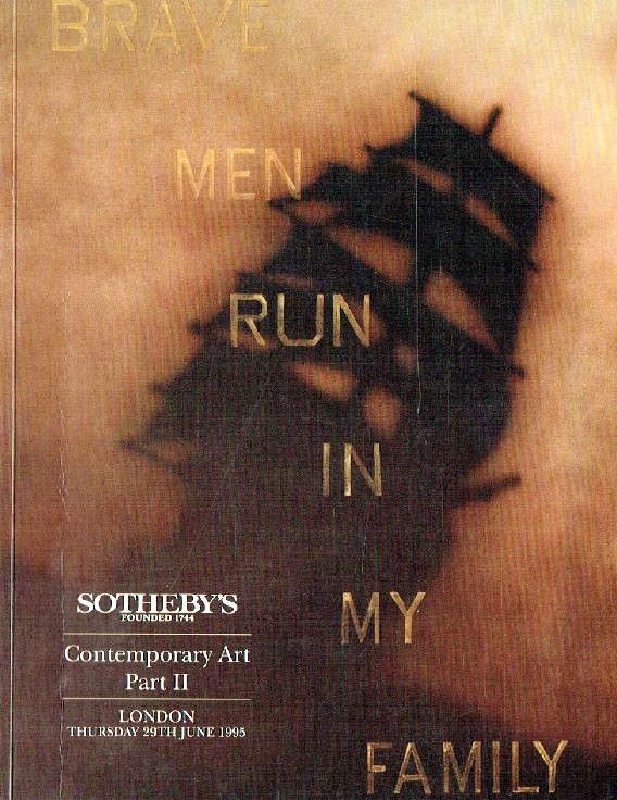 Sothebys June 1995 Contemporary Art