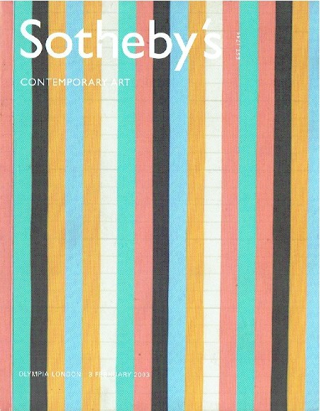 Sothebys February 2003 Contemporary Art