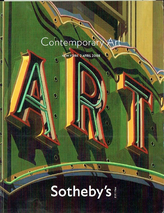 Sothebys April 2008 Contemporary Art