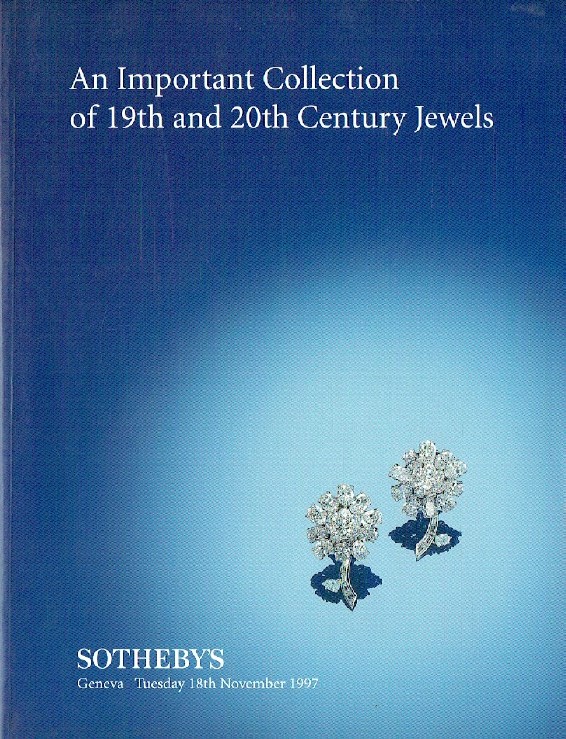 Sothebys November 1997 An Important Collection of 19th and 20th Century Jewels