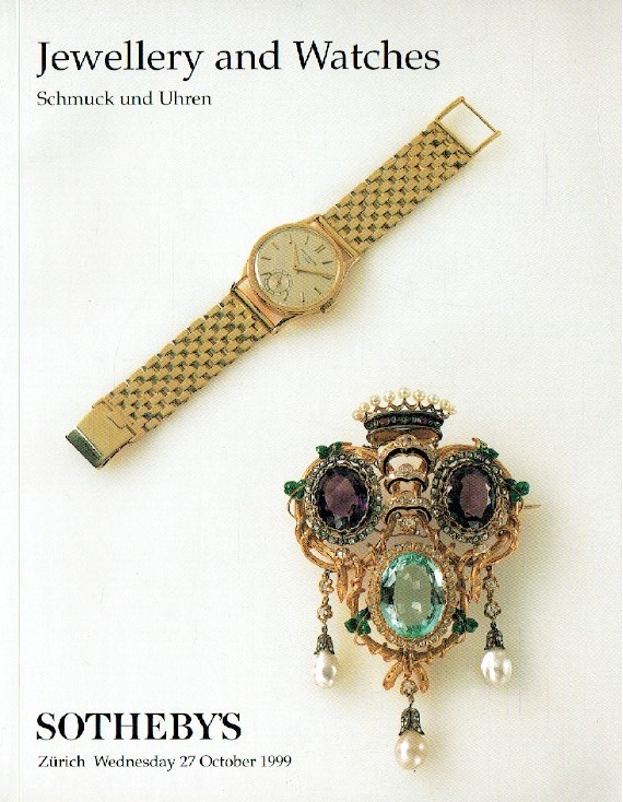 Sothebys October 1999 Jewellery and Watches -Schmuck and Uhren