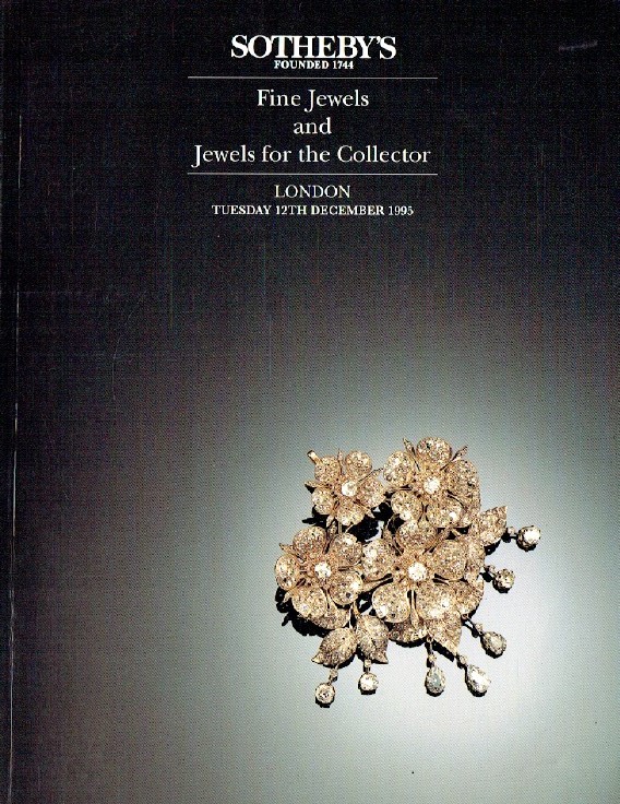 Sothebys December 1995 Fine Jewels and Jewels for The Collector