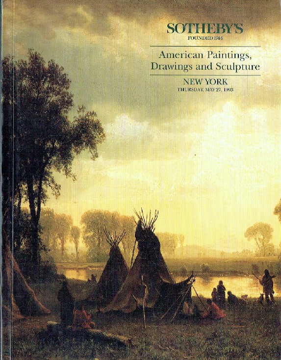 Sothebys May 1993 American Paintings, Drawings & Sculpture - Click Image to Close