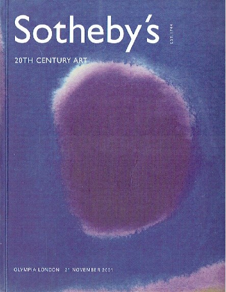 Sothebys November 2001 20th Century Art