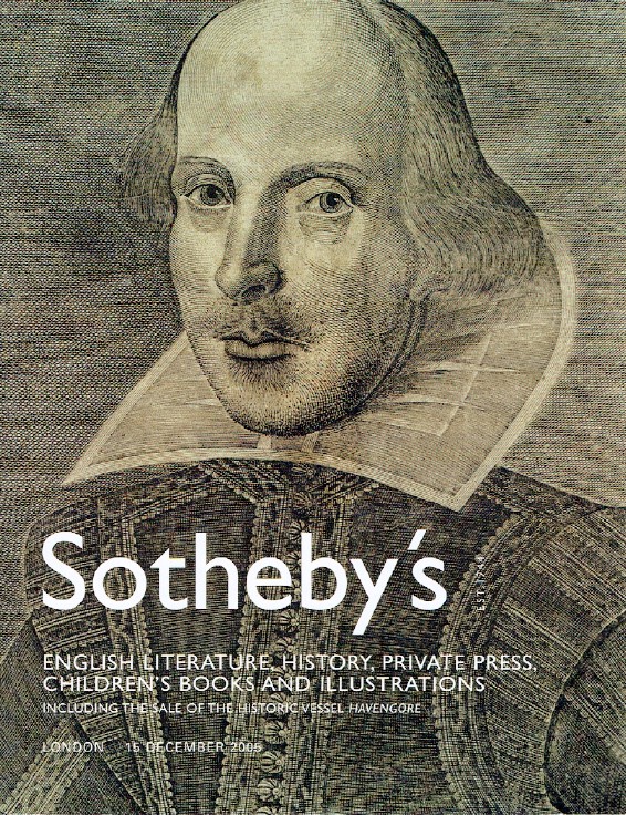 Sothebys December 2005 English Literature, History, Illustrations - Havengore