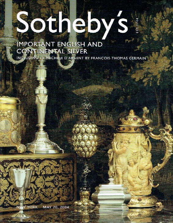 Sothebys May 2004 Important English & Continental Silver Germain's Machine - Click Image to Close