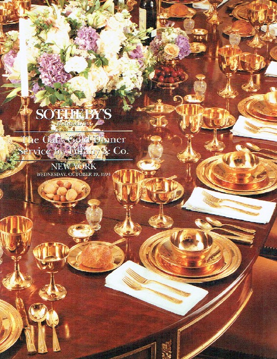 Sothebys October 1994 The Gary Gold Dinner Service by Tiffany & Co.