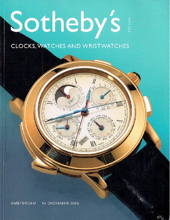 Sothebys December 2005 Clocks, Watches and Wristwatches
