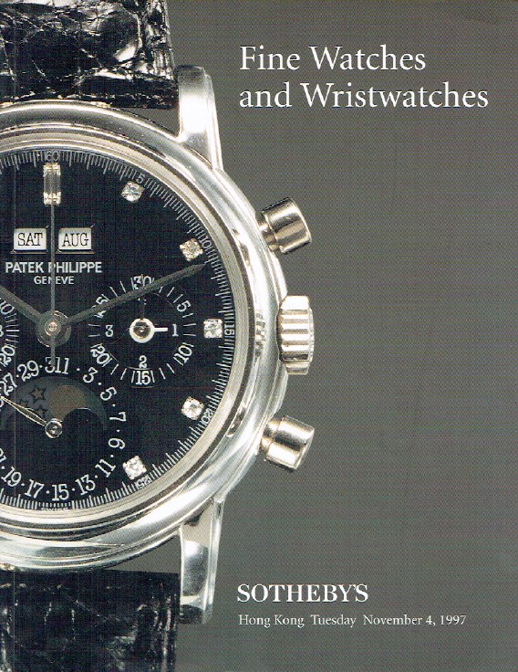 Sothebys November 1997 Fine Watches and Wristwatches