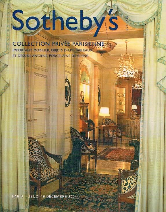 Sothebys December 2004 Furniture, Paintings & Procelain - Private Collection