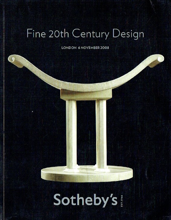 Sothebys November 2008 Fine 20th Century Design (Digital only)
