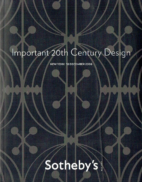 Sothebys December 2008 Important 20th Century Design