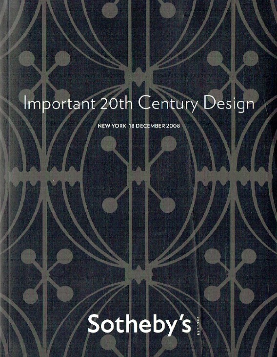 Sothebys December 2008 Important 20th Century Design