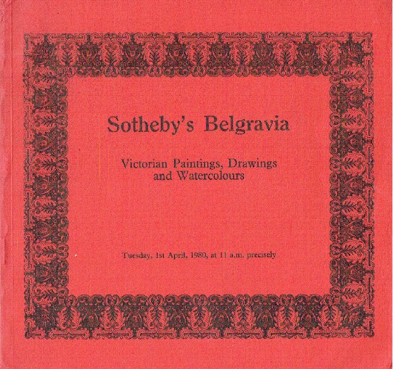 Sothebys April 1980 Victorian Paintings, Drawings and Watercolours
