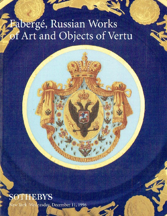 Sothebys December 1996 Faberge, Russian Works of Art & Object of Vertu
