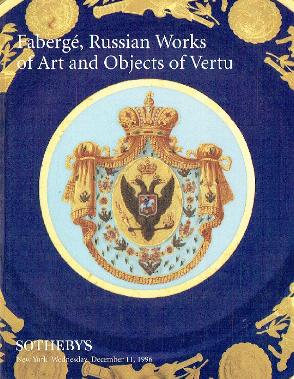 Sothebys December 1996 Faberge, Russian Works of Art & Object of Vertu