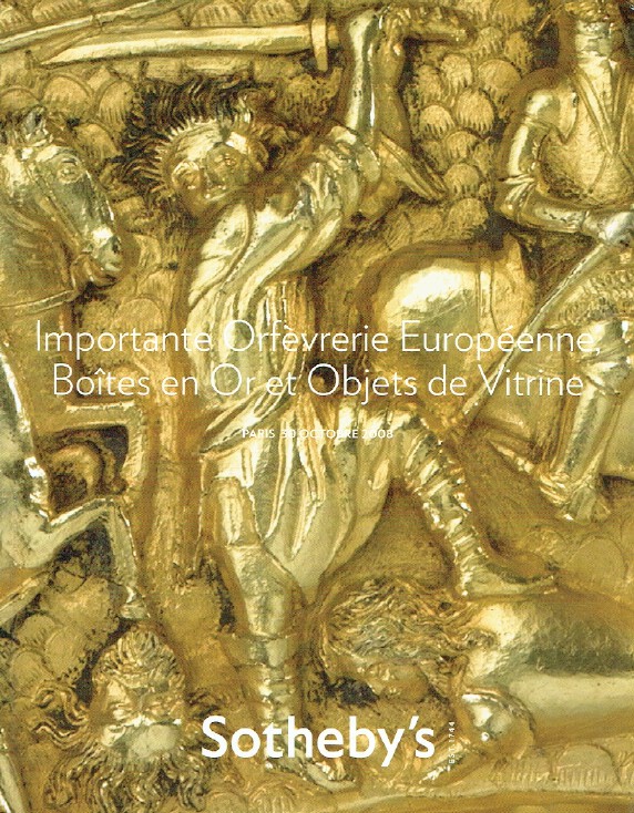 Sothebys October 2008 Important European Silver, Gold Boxes & Vertu