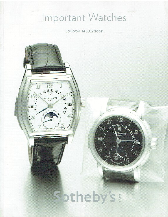 Sothebys July 2008 Important Watches