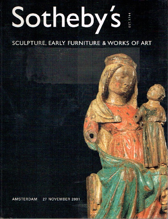 Sothebys November 2001 European Sculpture, Early Furniture and WOA