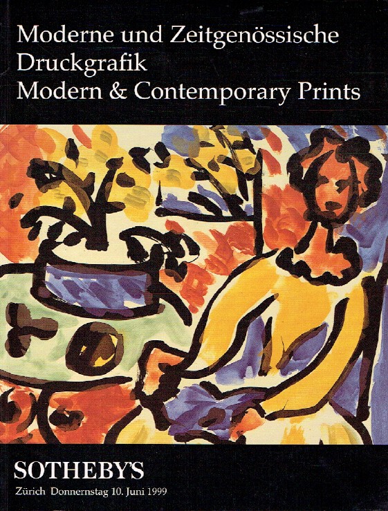 Sothebys June 1999 Modern & Contemporary Prints