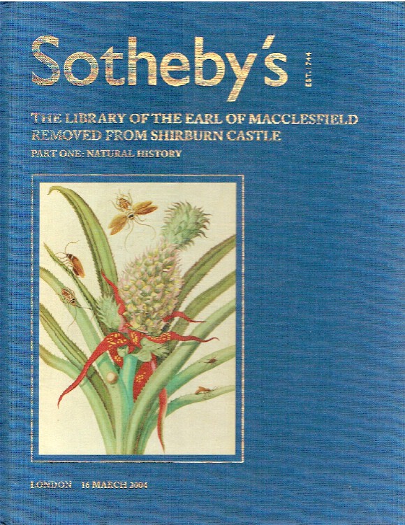 Sothebys March 2004 Macclesfield Library Part One : Natural History