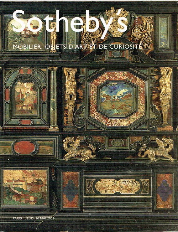 Sothebys May 2002 Furniture and Works of Art