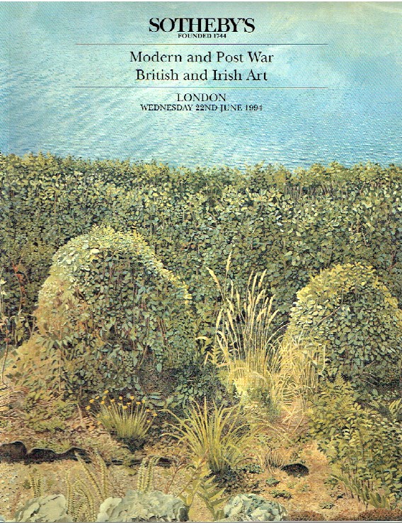 Sothebys June 1994 Modern, Post War British and Irish Art